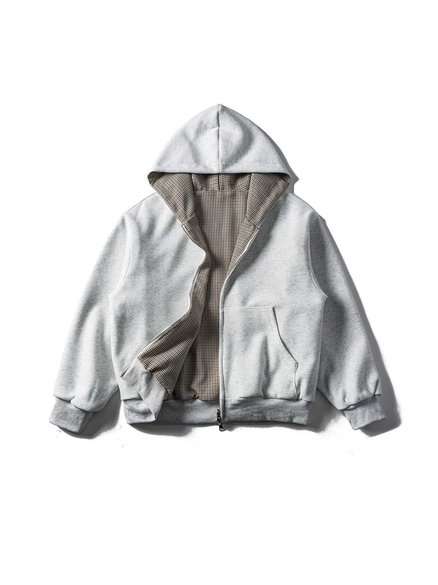 

Американский ретро-кардиган в клетку, двусторонний, с капюшоном, мужской, весенний, для пар, повседневный, свободного кроя, из хлопка