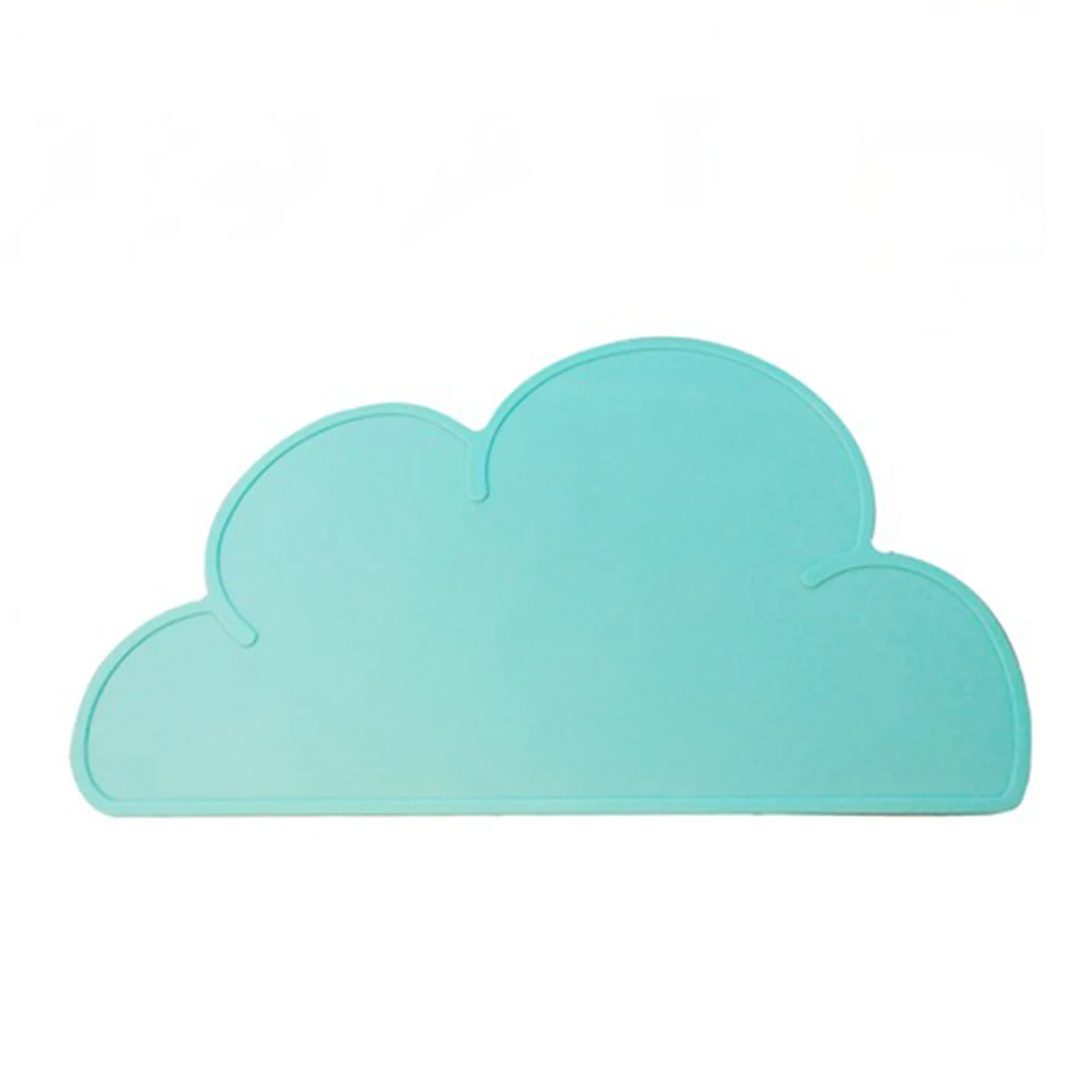 

2 Pcs Silicone Cloud Placemat Anti-slip Placemats Dinner Pet Dinning Pad Heat Insulation Table Child