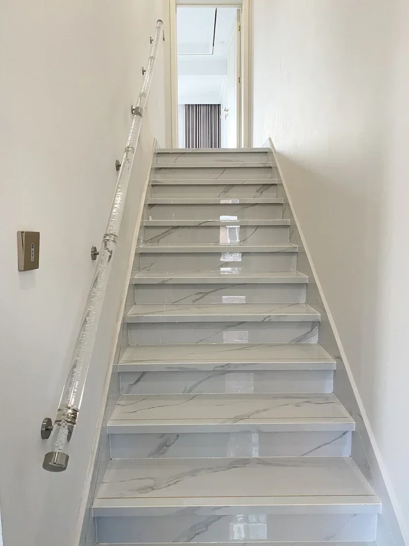 درج كريستال أكريليك فقاعي، درابزين حائط آمن مضاد للانزلاق للمنزل، قاعة المعارض، الفيلا، ديكور الممر، 100-220