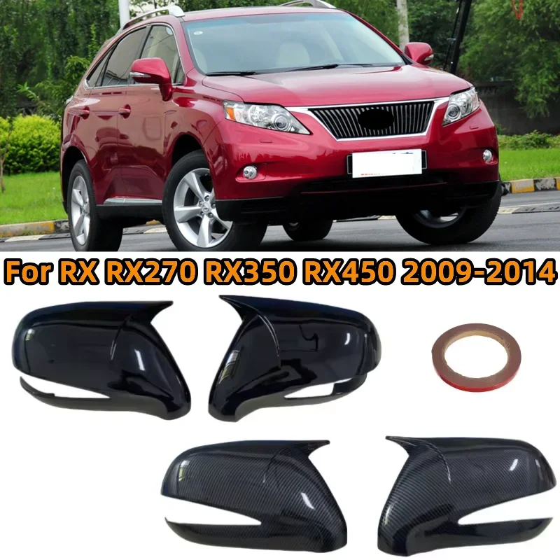 

For Lexus RX RX270 RX350 RX450 2009-2014 LHD Rearview Mirror Cover Side Reversing Mirror Cap Rear View Mirror Trim