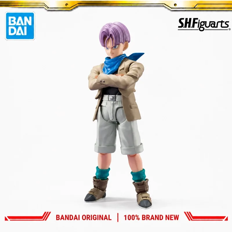 In Stock Bandai Original S H Figuarts Dragon Ball Trunks Action Figure Model Doll Brand New Boxed Anime Characters Toys Model
