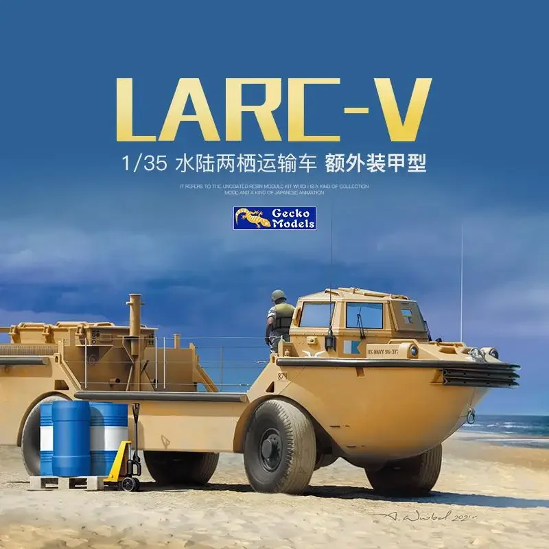 Gecko Models 1/35 Scale US Navy Amphibious Vehicle LARC-V (Extra Armoured Version) Model Kit 35GM0039