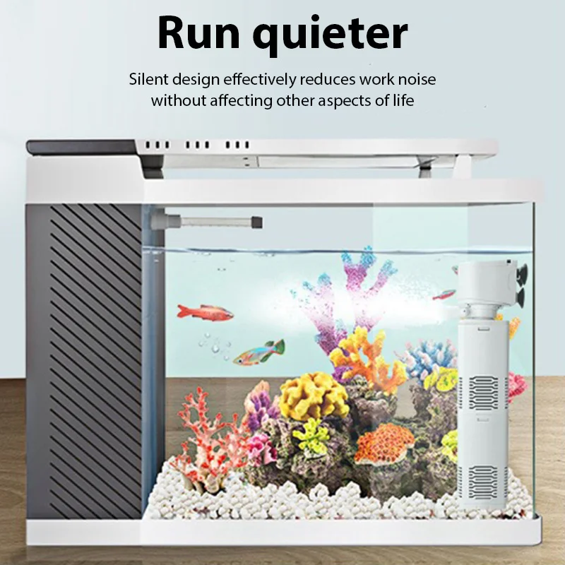 4IN1 水族館フィルターポンプサイレント水槽水中空気酸素エアレーター 20 ワット 880L/H 水チェンジャー不純物フィルト 220v ウェーブメーカー