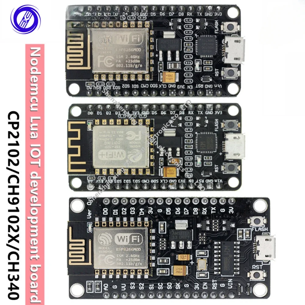 Wireless module CH340/CP2102 NodeMcu V3 V2 Lua WIFI Internet of Things development board based ESP8266 ESP-12E with pcb Antenna