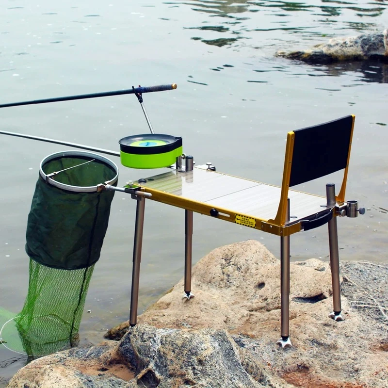 Ultralight Aluminum Folding Fishing Chair Compact Camping Stool with Backrest Heavy Duty Portable Outdoor Seat for Anglers