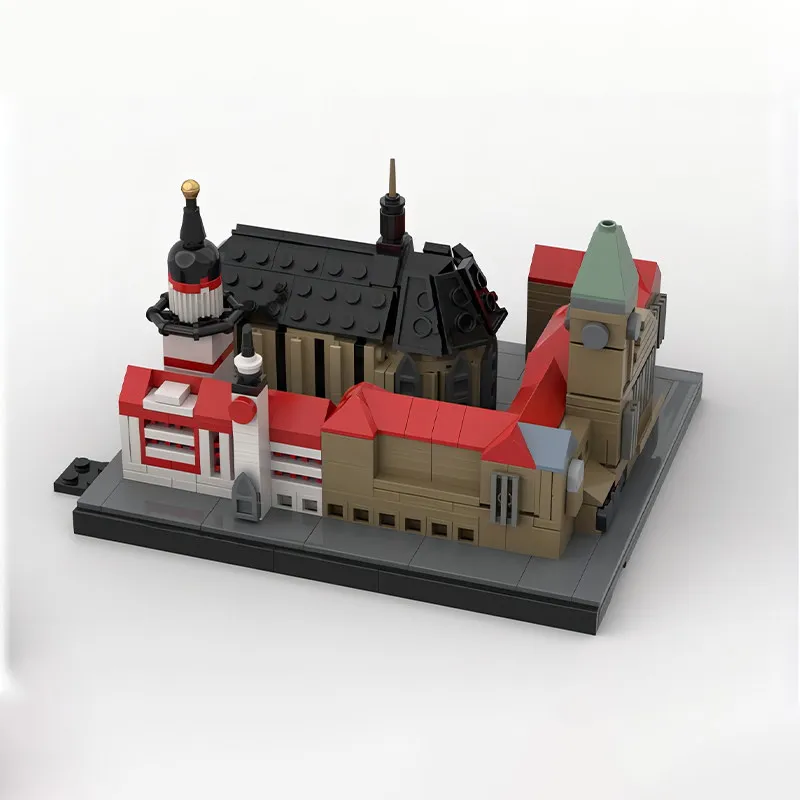 MOC Kreatives Stadtmodell Chemnitz Skyline Straßenansicht Wahrzeichen Baustein-Modell Erwachsenen-Puzzle Montage-Spielzeug Geburtstagsgeschenk Dekoration – Detail 5