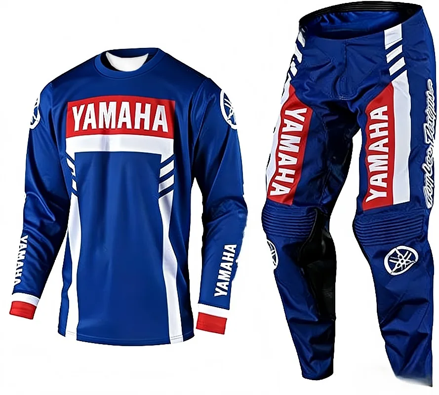 

Летний хит продаж: модный комплект Yamaha с длинными рукавами и брюками для мужчин и женщин, защита от солнца, спортивная одежда для мотокросса