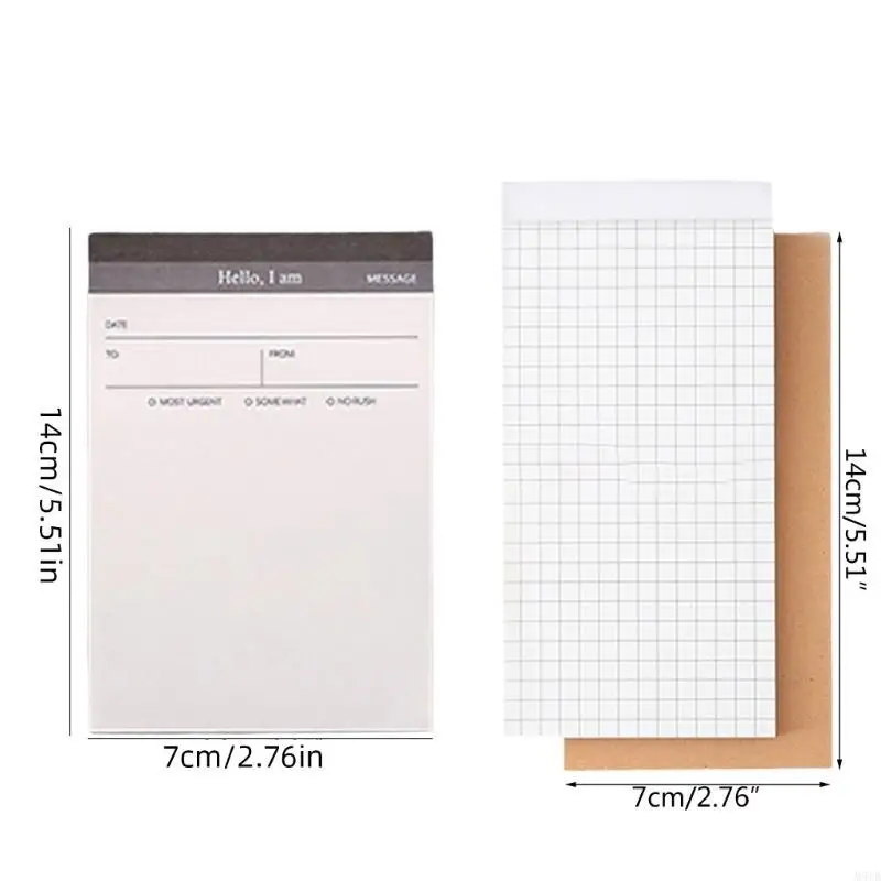M5TB Note Paper Mini Writing Pad Pocket Monthly Planner To-do-list Pad for Students
