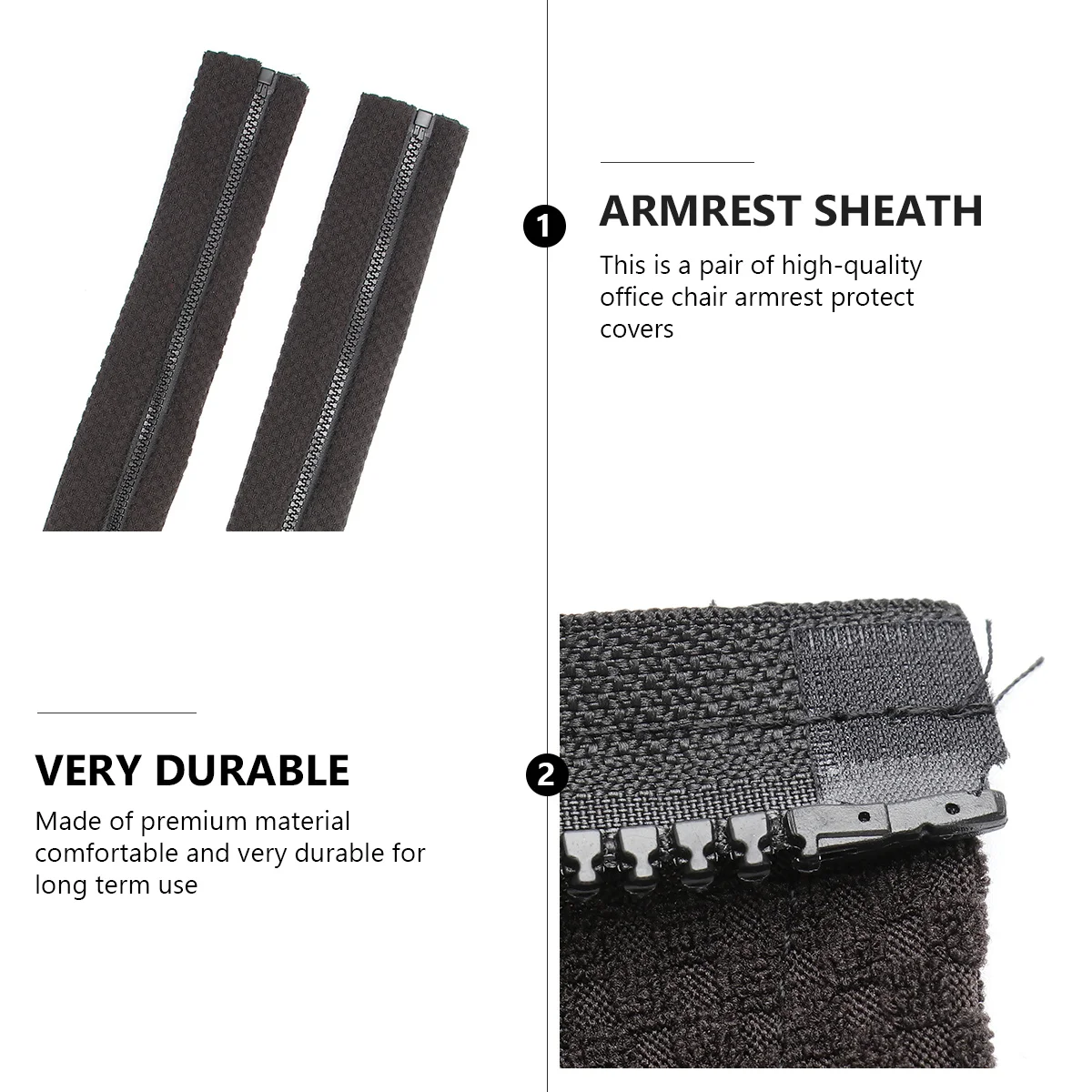 

1Pair Seat Chair Armrest Cover Premium Polyester Stretchable Cushion for Pressure Relief Office Work Long Sitting Comfortable