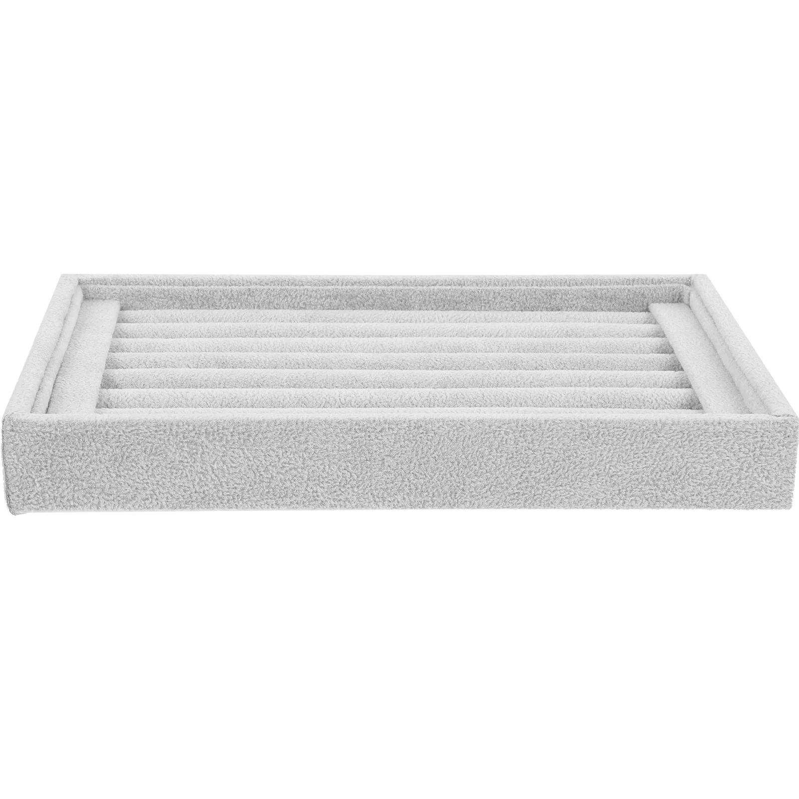 

Display Tray Fleece Lined Jewelry Organizer Holder Ring Tray Insert For Jewelry Box Ring Storage Compartments Earring Pin