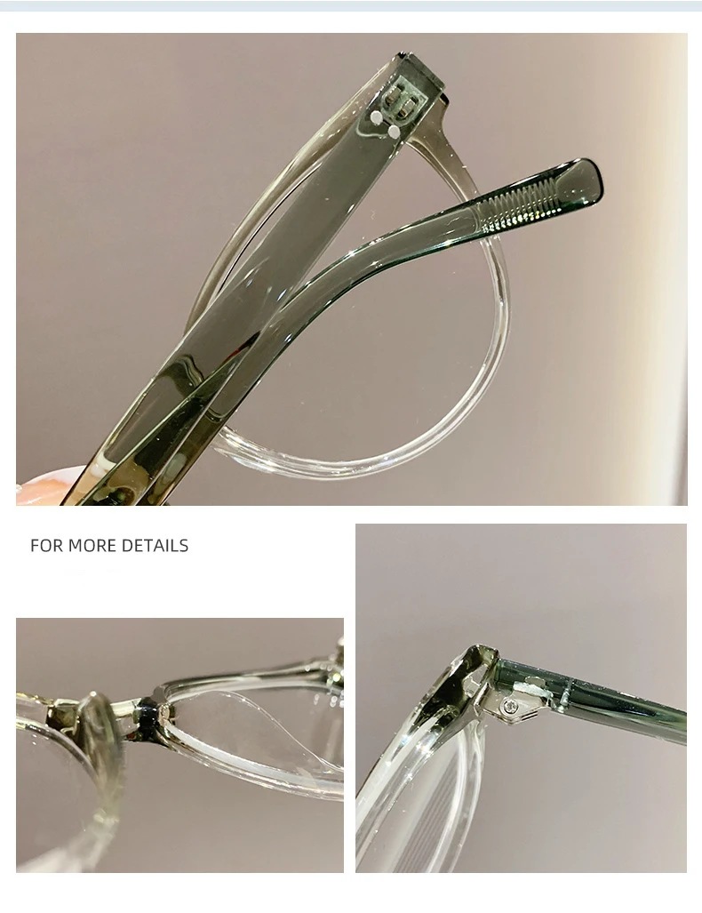 Neue künstlerische Marke Design Frauen Cat Eye TR Rahmen Anti Blau Licht Rezept Benutzerdefinierte Myopie Gläser Schatten Photochrome 0 bis 600 – Detail 8