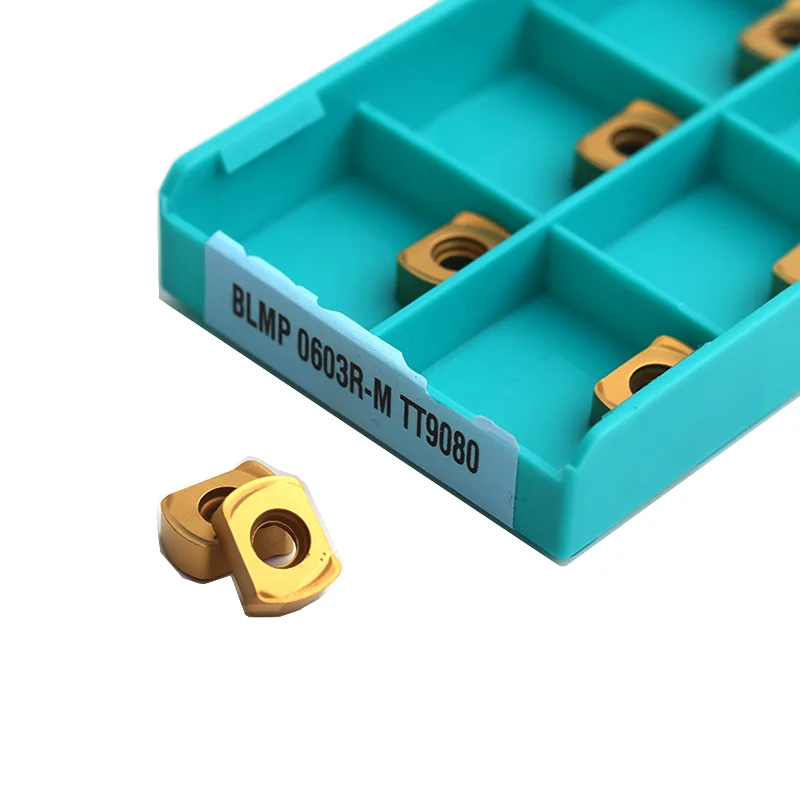 Blmp 0603r m Tt9080 Inserções de Fresagem de Carboneto Torno Cnc Fresa Ferramenta de Torneamento Blmp0603 Lâmina de Metal Máquina Ferramentas de Corte 10 Peças