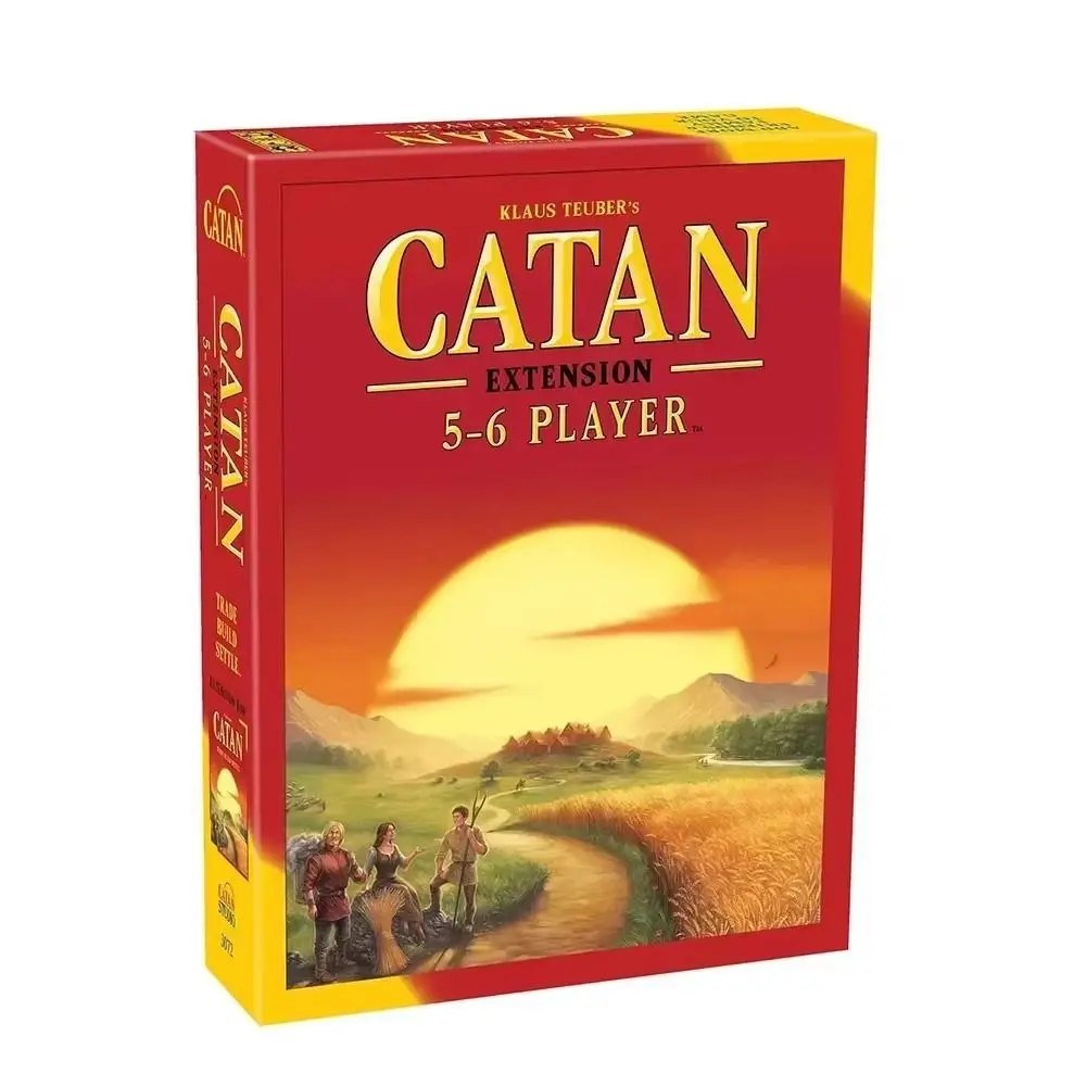 New 2-8 People Catan Board Game Funny Puzzle Catan Expansion Pack Creative Paper Party Games