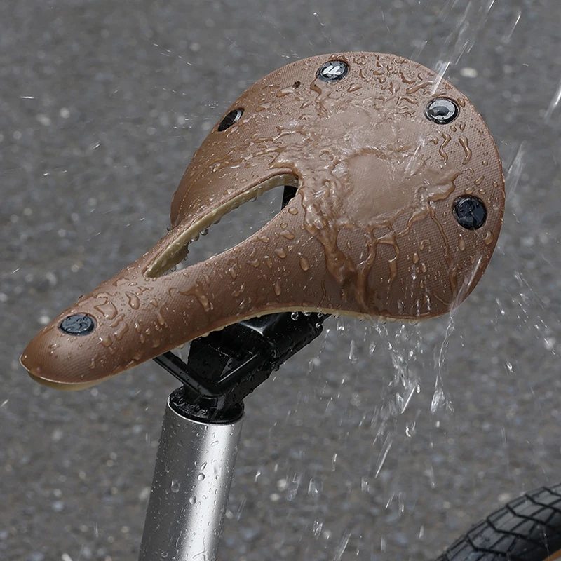 

Retro Bicycle Saddle Road Bike Hollow Front Seat Cushion Comfortable Fashion Touring Mtb Bike Parts Cycling Accessories