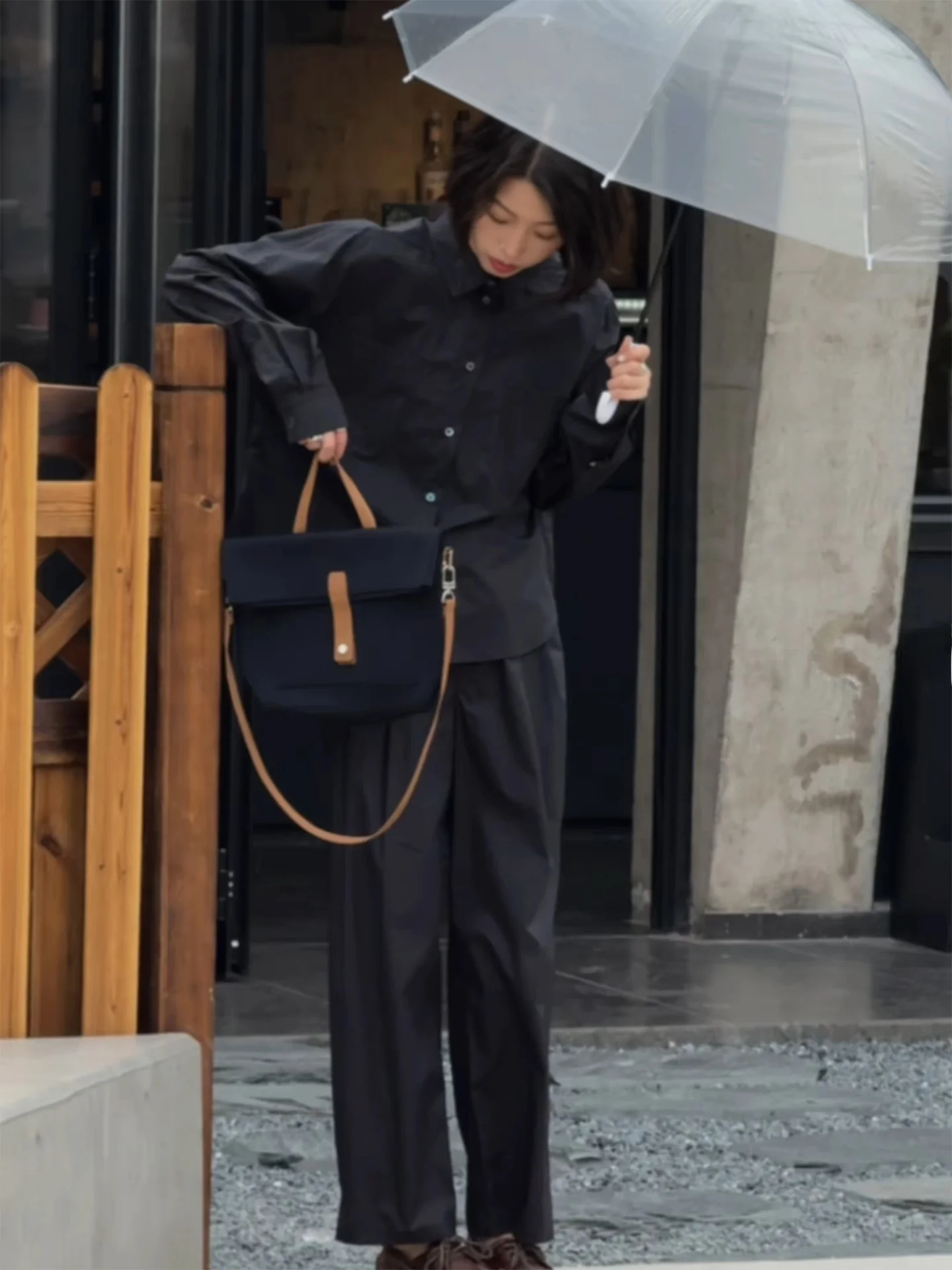 

Women's Casual Cotton Straight Leg Harlan Pants Autumn 2025 New Sle Drapey Wide Leg Pants Simple Commute Sle l Waist