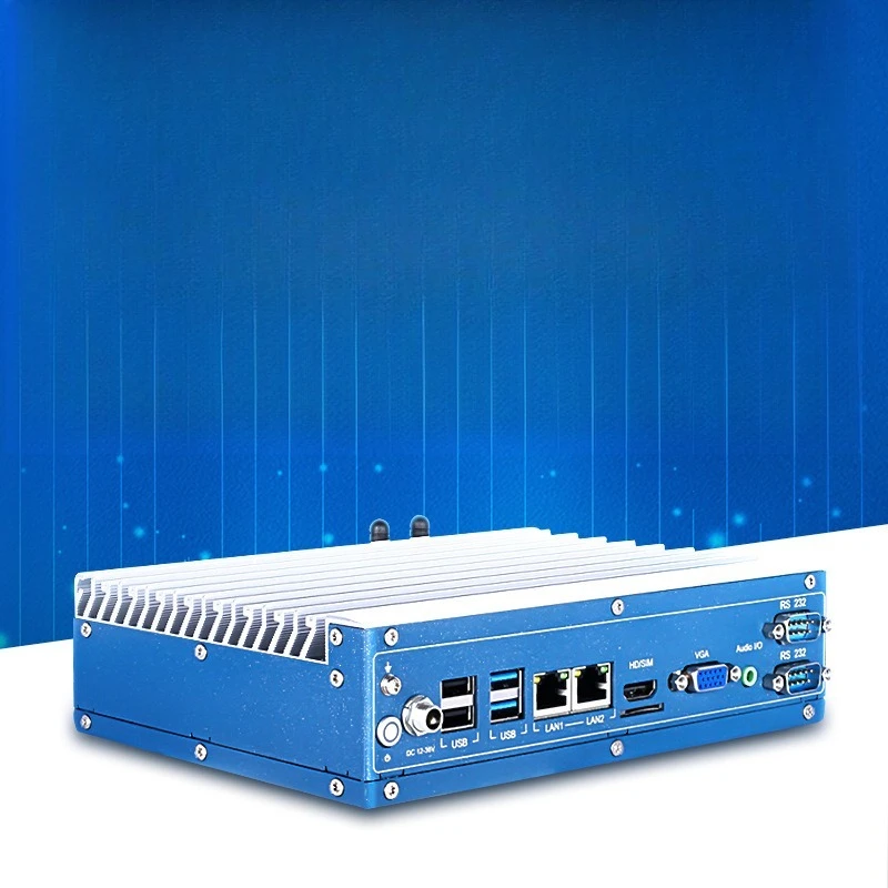 

i3/i5/i7 industrial computer, dual Gigabit network port HDMI/DVI edge computer industrial computer mini host