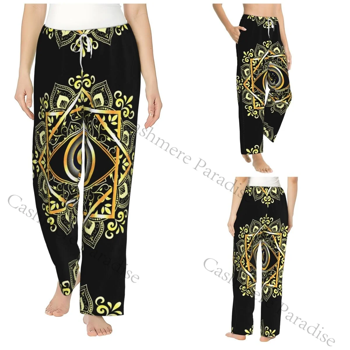 

3rd Eye Mystical Warm Women Pajama Pants Flannel Sleep Bottoms Soft Fleece Loungewear