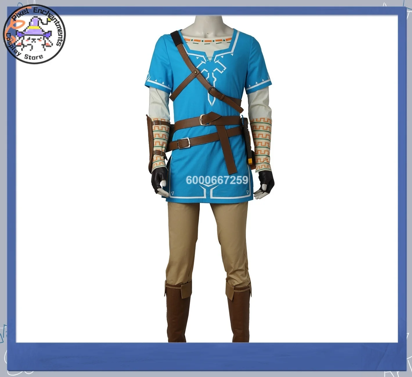 

Purya Game-inspired Cosplay Costume Link's Royal Guard Set Breath of The Wild Complete Anime Outfit Collection Anime-style Games