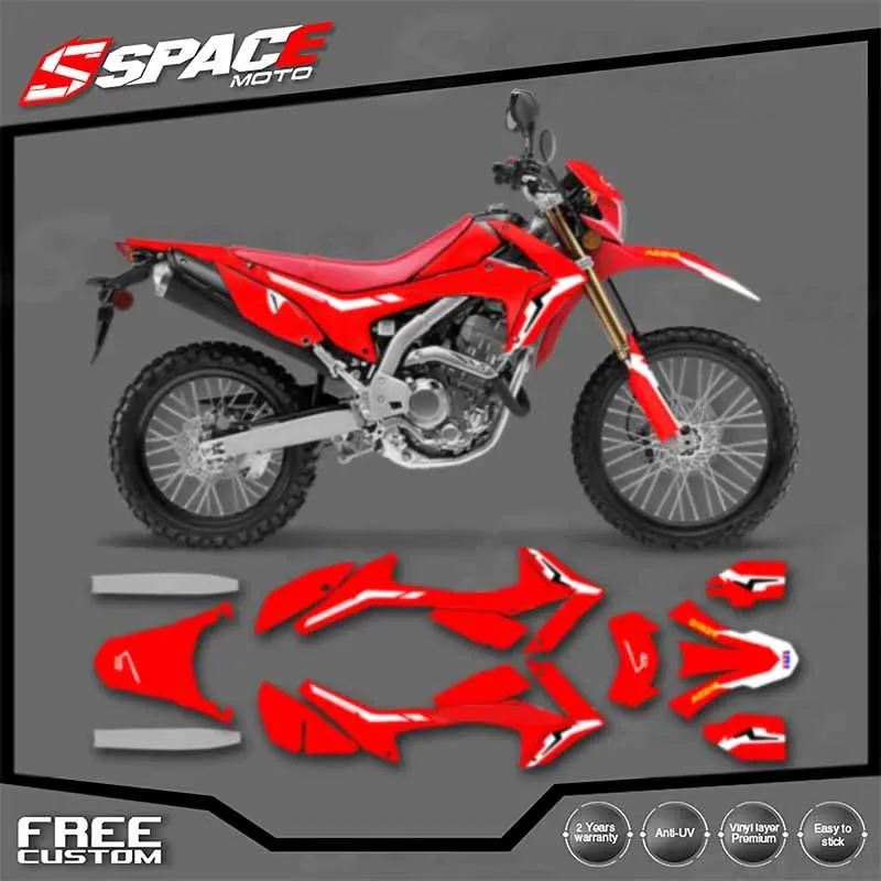 

SPACE пользовательская мотоциклетная графическая фоновая наклейка для HONDA 2012 2013 2014 2015 2016CRF250L 17-20CRF250L наклейки наборы наклеек 06
