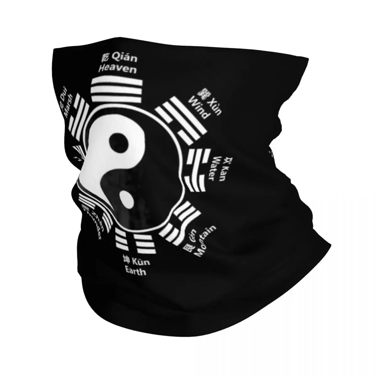 Yin Yang Symbool Tai Chi Bagua Feng Shui Cadeau Chinese Zen Essentiële Bandana Nek Gaiter Sjaal Warme Fiets Sjaal Running Unisex