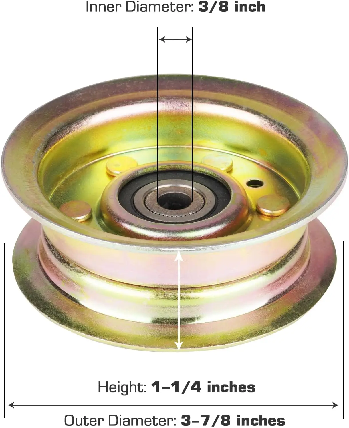 532131494 Flat Idler Pulley 173437 532173437 131494 173438 532165888 for Husqvarna LT16542 LT18452 LTH1342 LTH1542