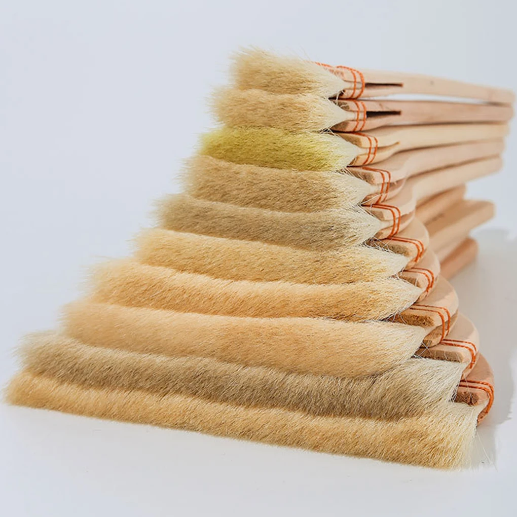 แปรงทาสีน้ำมันน้ำหนักเบาพู่กันเครื่องปั้นดินเผาสีน้ำ