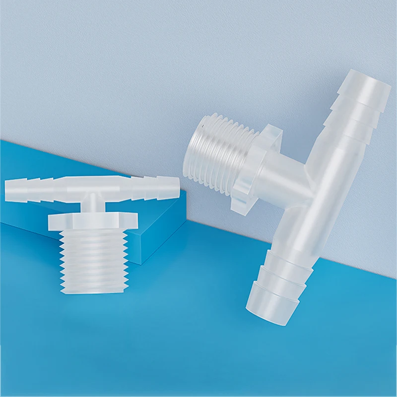 2/10pcs 2-20mm PP Tee Connector Aquarium Tank Adapter Air Pump Hose Pagoda Joints Garden Irrigation Water Pipe Connectors