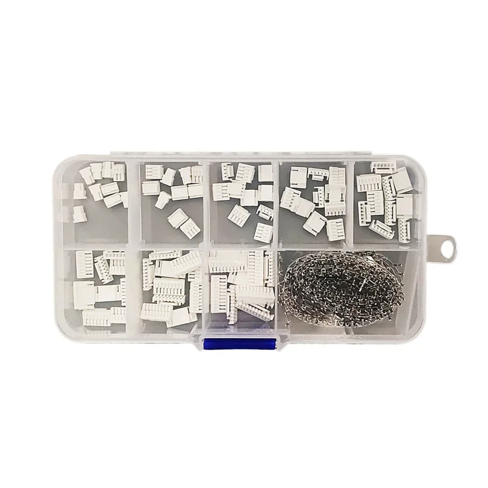 530 uds/Kit de conectores JST GH 1,25mm en caja con GH 1,25 2/3/4/5/6/7/8/10 Pin Terminal de engarzado para controlador de vuelo impresora 3D