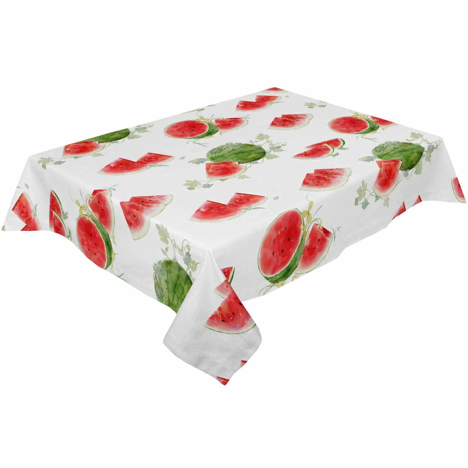 Summer Fruit Watermelon Waterproof Tablecloth For Table Kitchen Decorative Coffee Cuisine Party Table Cover