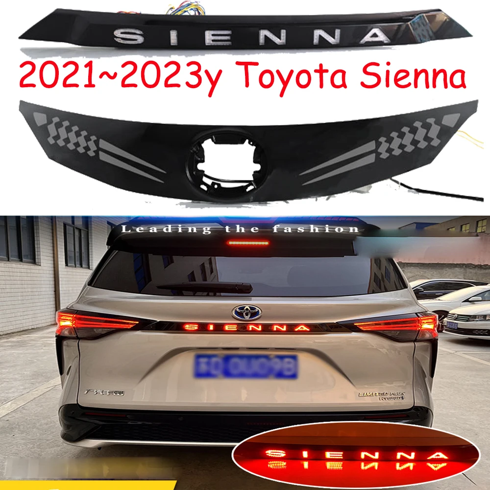 

car accessories bumper tail light for Toyota Sienna rear light taillight Reflector LED 2021~2024y Sienna fog lamp