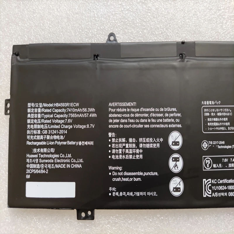 HB4593R1ECW Battery For Huawei Matebook X Pro 14