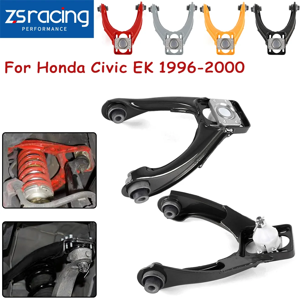 

ZSRA-Front Upper Control Arm Camber Adjustable A-Arms Car Control Arm Camber Kit For 1996-2000 Honda Civic EK LCA011-EK