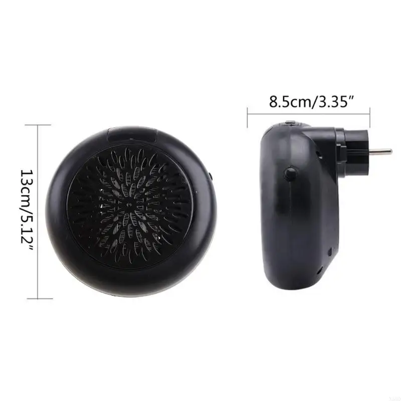 Calentador eléctrico Portable Enchufe en sala calefacción sala pared 350W para hogar N58D