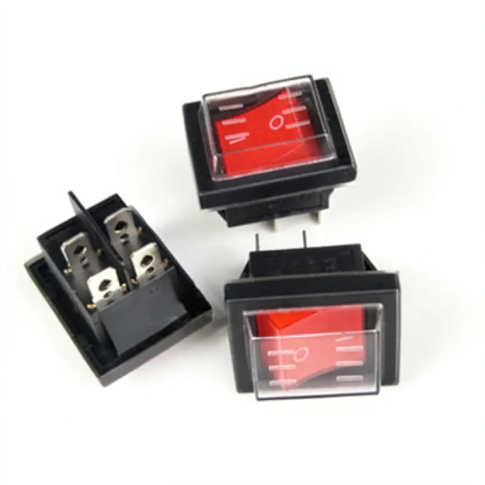 For Honniu KCD4 Rocker Switch Waterproof Boat Power Toggle Switch 30A 250V Heavy Duty Industrial Electric Appliance Control