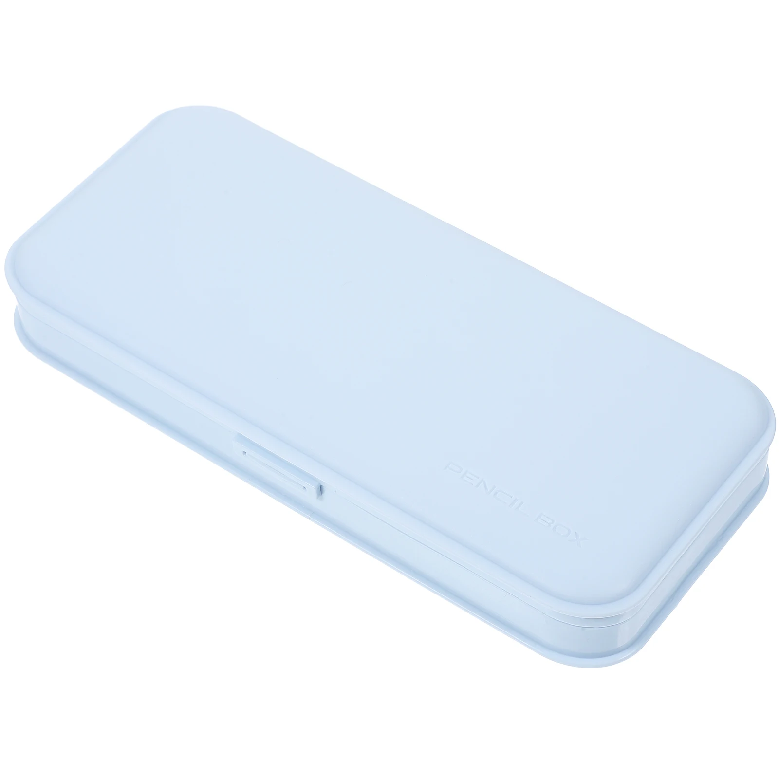 

Plastic Stationery Box Lightweight Pencil Case Blue Color Large Capacity Pens Pencils Erasers Storage Portable Container School