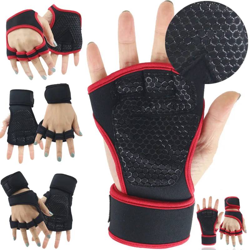 Hand Wrist Palm Protector Gloves Weightlifting Training Gloves for Men Women Fitness Sports  Cycling  Gymnastics Gym Gloves