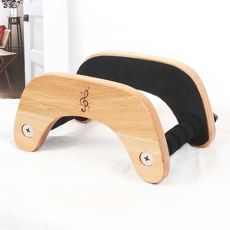 Guitar Stand Creative High Quality Beech Wood Guitar Holder With Protective Sponge Pads Portable Carrying Wood Made Guitar Stand