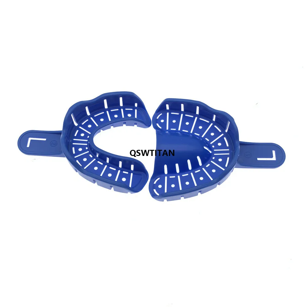 6Pcs/set Dental Impression Trays Plastic Materials Teeth Holder Dental Central Supply For Oral Tools