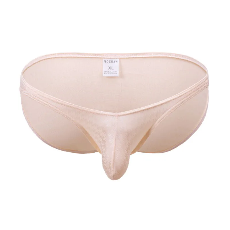 

Men's Briefs Low Waist Panties Ice Silk Underwear Translucent Bikini Skinny Breathable Briefs Male Underpanties