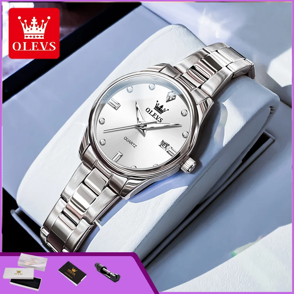 OLEVS 3621 Ladies Watches Fashion Luxury Brand Women's Quartz Watch Date Waterproof Luminous Top Brand Business Dress Wristwatch