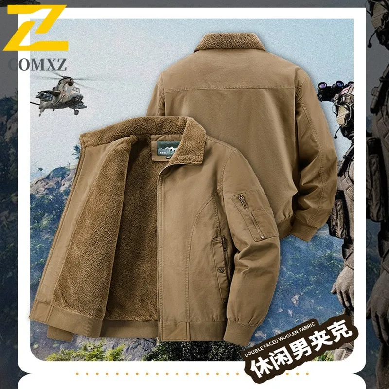 

COMXZ Мужская зимняя куртка с меховым воротником, роскошная ветрозащитная морозостойкая лыжная стеганая куртка высокого качества, легкая стеганая куртка для путешествий