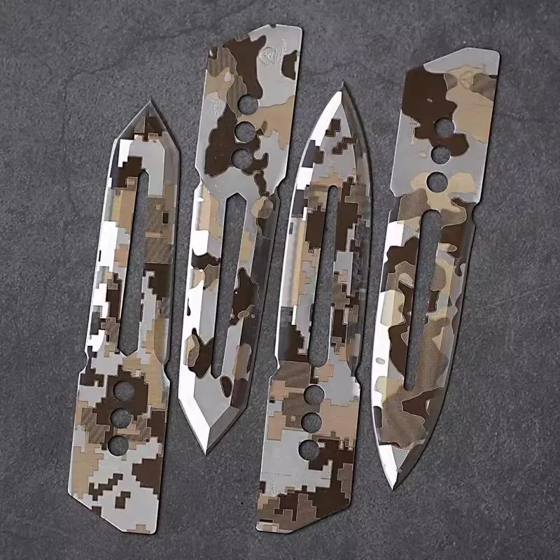 1 Piece Replacement 9CR18MV Camouflage Blade Compatible with CKB-2