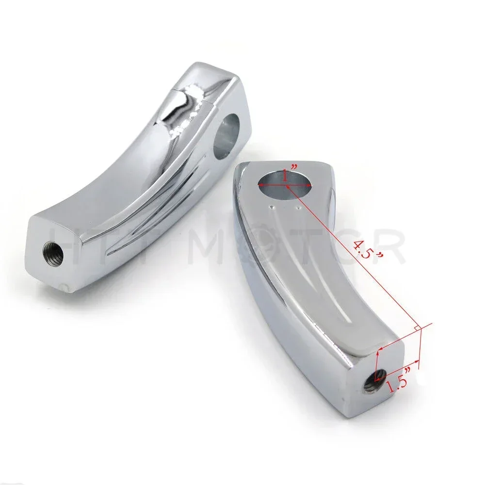 Chrome Handlebar Risers for Suzuki Boulevard Intruder Volusia M109R C50 M90 S40 Aftermarket Motor Part Accessories