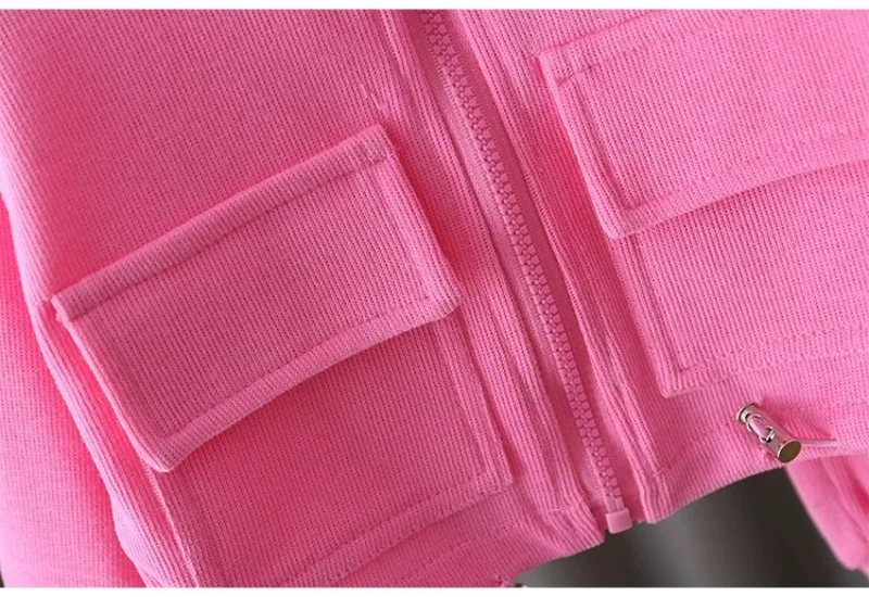 Baby-Mädchen 2-teilige Trainingsanzüge RAISE Herbst Einfarbige Kinder-Mädchen Reißverschluss-Jackenanzüge Lässige Kleinkind-Mädchen Hosen Kleidung Outfits – Detail 19