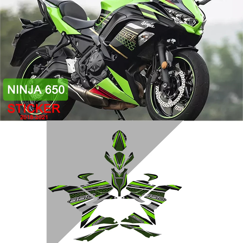 

For Kawasaki NINJA650 2018-2021 Motorcycle Fuel Tank Sticker Protective Film 650 Accessoriesker Sticker Anti-Scratch Stic