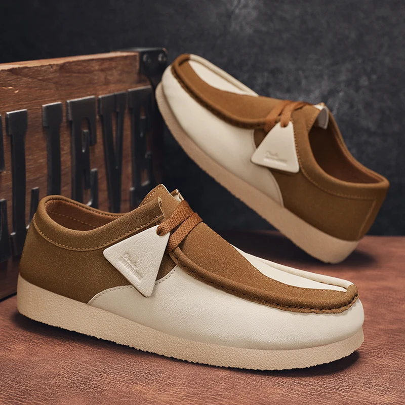 

Retro Casual Shoes Men Comfortable Suede Leather Loafers Man Slip-on Designer Shoes Breathable Men's Moccasins chaussure hommes