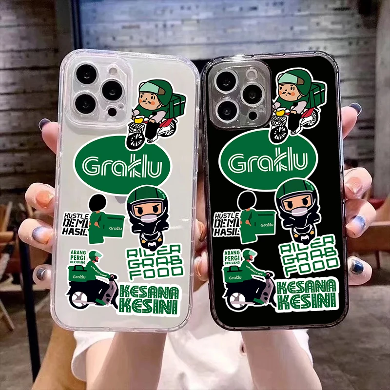 Fashion cartoon takeaway Phone Cover For iPhone 11 12 13 Pro Max X XR XSMax 5 6 6S 7 8 Plus 13 Mini color Soft Silicone TPU Case