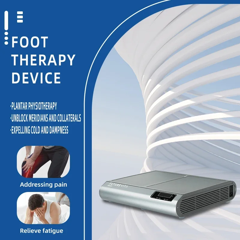 Professional Electromagnetic Foot Massager Terahertz Plantar Physiotherapy Apparatus Improves Leg Blood Circulation