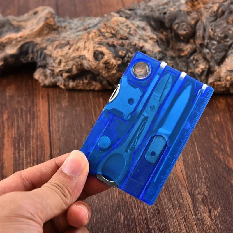 

Многофункциональная карта для инструментов из девяти предметов, офисные канцелярские принадлежности, открывалка для писем, отвертка, портативное снаряжение для выживания на открытом воздухе, кемпинга