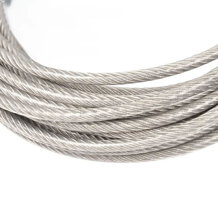 1Meter 4mm 5mm 6mm 8mm Stainless Steel Wire Rope Cable PVC Plastic Coated 7 x 7/ 7 x 19